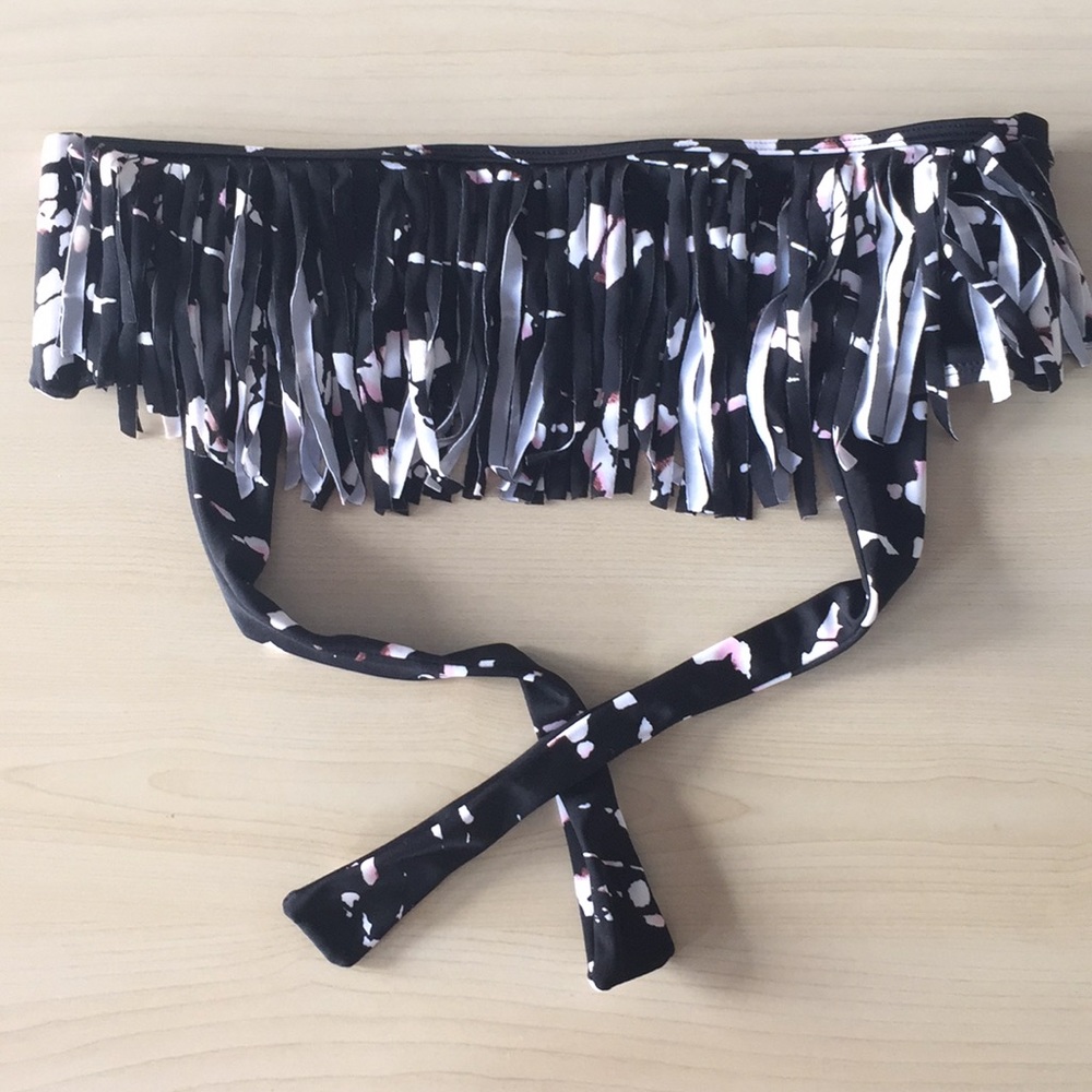 Fringe Bandeau Bikini Top